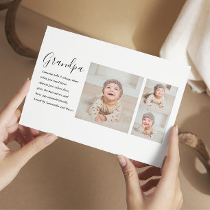 Modern Collage Best Grandpa All Beauty Gift Helg Vykort