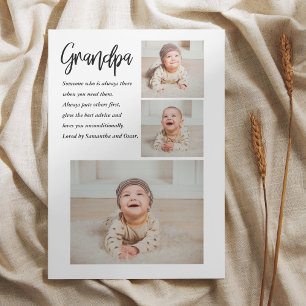 Modern Collage Best Grandpa All Beauty Gift Julkort