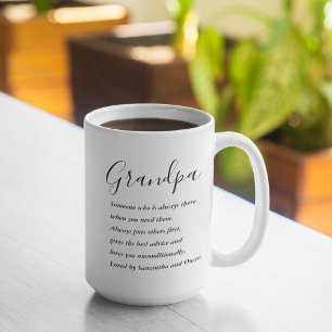 Modern Collage Best Grandpa All Beauty Gift Kaffemugg