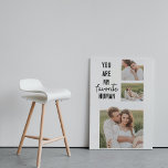Modern Collage Couple Photo & Romantic Kärlek Quot Canvastryck<br><div class="desc">Modern Collage Couple Photo & Romantic Kärlek Quote</div>