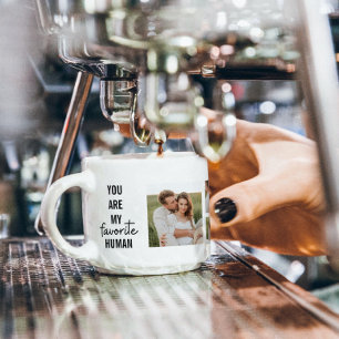 Modern Collage Couple Photo & Romantic Kärlek Quot Espressomugg