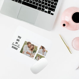 Modern Collage Couple Photo & Romantic Kärlek Quot Musmatta