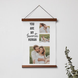 Modern Collage Couple Photo & Romantic Kärlek Quot Poster