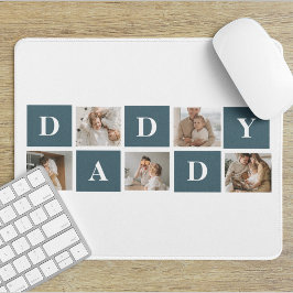 Modern Collage Far Photo & Grönt Pappa Gifts Musmatta