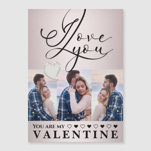 Modern collage för Alla hjärtans dag (Framsida)