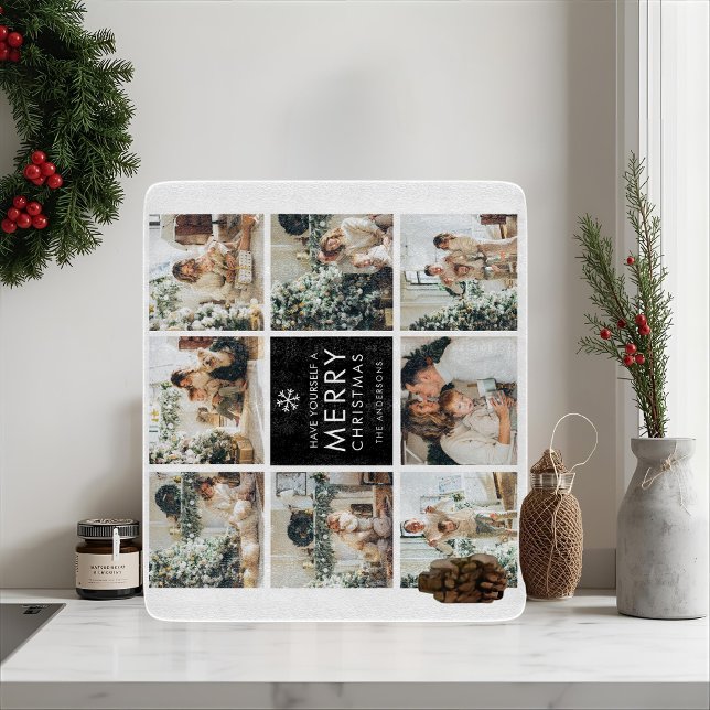Modern collage ”God Jul” med flera foton (Skapare uppladdad)
