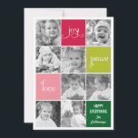 Modern Collage Helgdag Photo Card Julkort<br><div class="desc">Design efter PAPPER GIRL © www.papergirlstore.com</div>