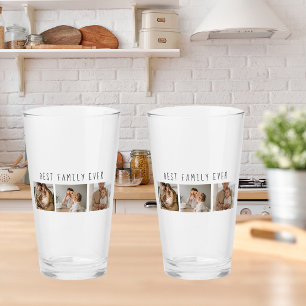 Modern Collage Photo & Best Family - någonsin bäst Glaskopp