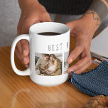 Modern Collage Photo & Best Family - någonsin bäst Kaffemugg<br><div class="desc">Vi presenterar Modern Collage Photo & Best Family All Text Gift, ett unikt och personlig sätt att fira kärlek och din familjs glädje. Den här speciella presenten kombinerar skönheten hos en anpassningsbar fotosamling med ett hjärtligt budskap för att skapa en minnesvärd keepé som kommer att uppskattas i flera år för...</div>