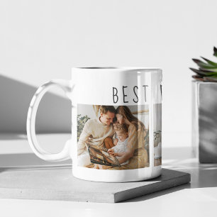 Modern Collage Photo & Best Family - någonsin bäst Kaffemugg