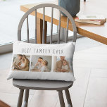 Modern Collage Photo & Best Family - någonsin bäst Lumbarkudde<br><div class="desc">Vi presenterar Modern Collage Photo & Best Family All Text Gift, ett unikt och personlig sätt att fira kärlek och din familjs glädje. Den här speciella presenten kombinerar skönheten hos en anpassningsbar fotosamling med ett hjärtligt budskap för att skapa en minnesvärd keepé som kommer att uppskattas i flera år för...</div>