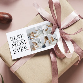 Modern Collage Photo Best Mamma Mors dag Presentetikett
