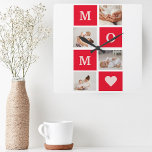 Modern Collage Photo & Best Mamma någonsin Gift Fyrkantig Klocka<br><div class="desc">Modern Collage Photo & Text Best Mamma någonsin Gift. Bästa Personlig-gåva för Mors dag,  kvinnodag eller Mamma-födelsedag. Överraska Mamma med en gåva som är lika Fantastisk som hon är.</div>