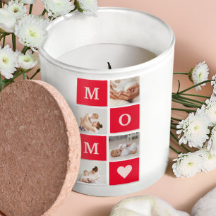 Modern Collage Photo & Best Mamma någonsin Gift Fyrkantigt Klistermärke