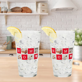 Modern Collage Photo & Best Mamma någonsin Gift Glaskopp