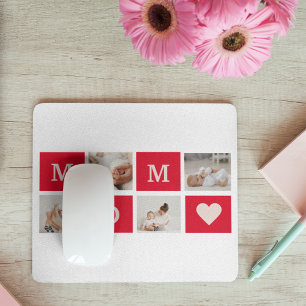 Modern Collage Photo & Best Mamma någonsin Gift Musmatta