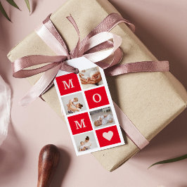 Modern Collage Photo & Best Mamma någonsin Gift Presentetikett