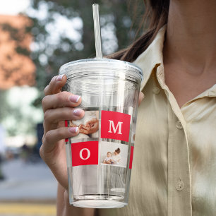 Modern Collage Photo & Best Mamma någonsin Gift Take Away Mugg