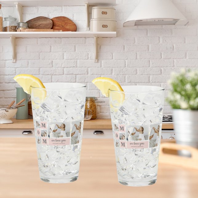 Modern Collage Photo Best Mamma Rosa Gift Glaskopp (Skapare uppladdad)