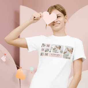 Modern Collage Photo Best Mamma Rosa Gift T Shirt