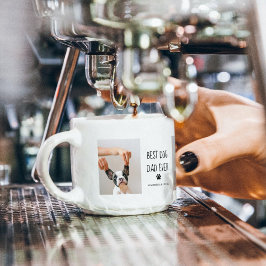 Modern Collage Photo Best Pappa Hund någonsin Espressomugg