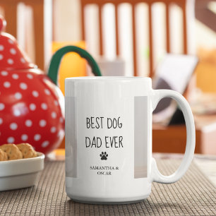 Modern Collage Photo Best Pappa Hund någonsin Kaffemugg