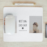 Modern Collage Photo Best Pappa Hund någonsin Musmatta<br><div class="desc">"Inledning "Bästa Pappa Hund någonsin"! Detta moderna kollage-foto fångar upp hjärtebanden mellan ett kärleksfullt far och hans hårig följeslagare. Från långa promenader i parken till mysiga nätter på soffan är denna dynamiska duo oskiljbar. Genom tjockt och tunt har de varandras ryggar och en oförstörbar koppling. Detta kollage är en hyllning...</div>
