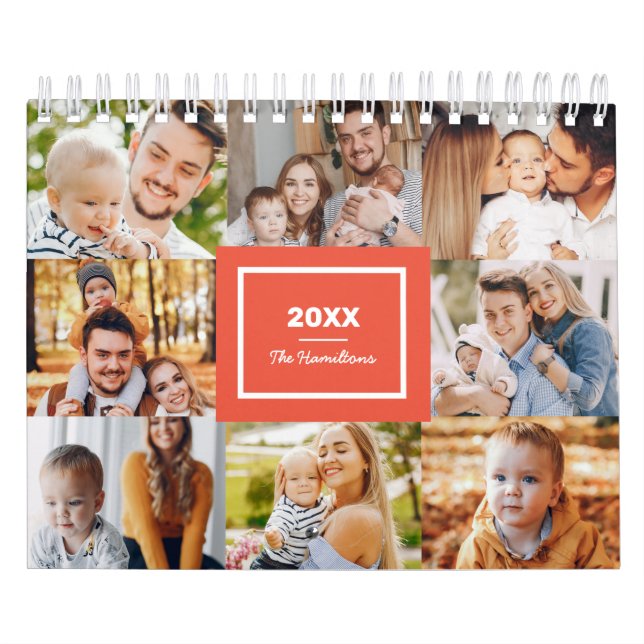 Modern Collage Photo Family 2025 Kalender (Omslag)