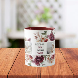 Modern Collage Photo Flowers Ram Best Mamma Gift Mugg