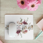 Modern Collage Photo Flowers Ram Best Mamma Gift Musmatta<br><div class="desc">Det här moderna fotot har vackra blommor i ett burgunskt ram och skapar det perfekten för ett speciellt mamma i ditt liv. Den unika och personlig beröringen av ett kollage-foto fångar minnen och ögonblick som delas, skapar det ett tänkvärt och hjärtligt sätt att visa uppskattning och kärlek. Vare sig det...</div>
