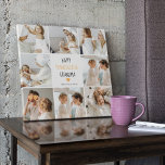 Modern Collage Photo Happy thanksgiving Grandma Canvastryck<br><div class="desc">Bästa gåva för din mormor,  Personlig Thanksgiving Collage Photo and Text med Färg från hösten. Happy thanksgiving farmor.</div>