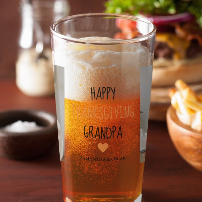 Modern Collage Photo Happy thanksgiving Grandpa Glaskopp (Skapare uppladdad)