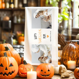 Modern Collage Photo Happy thanksgiving Mamma Kökshandduk