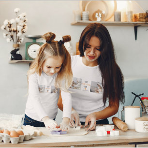 Modern Collage Photo Happy thanksgiving Mamma T Shirt