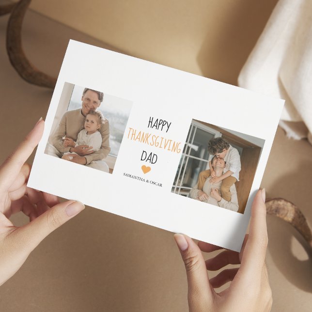 Modern Collage Photo & Happy thanksgiving Pappa (Skapare uppladdad)