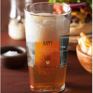 Modern Collage Photo & Happy thanksgiving Pappa Glaskopp