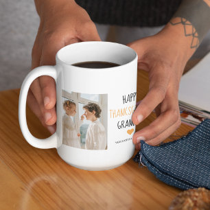 Modern Collage Photo & Happy thanksgiving Pappa Kaffemugg