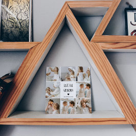 Modern Collage Photo Kärlek You Grandma Best Gift