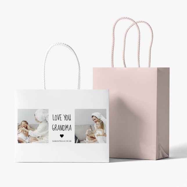 Modern Collage Photo Kärlek You Grandma Best Gift (Skapare uppladdad)