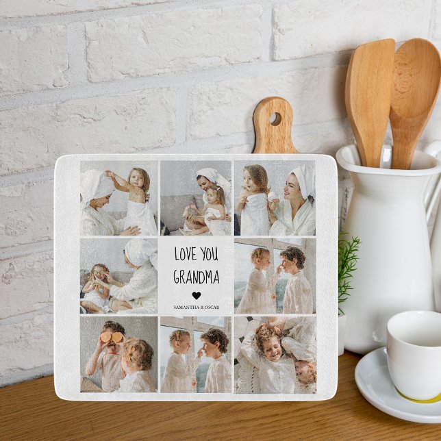 Modern Collage Photo Kärlek You Grandma Best Gift (Skapare uppladdad)
