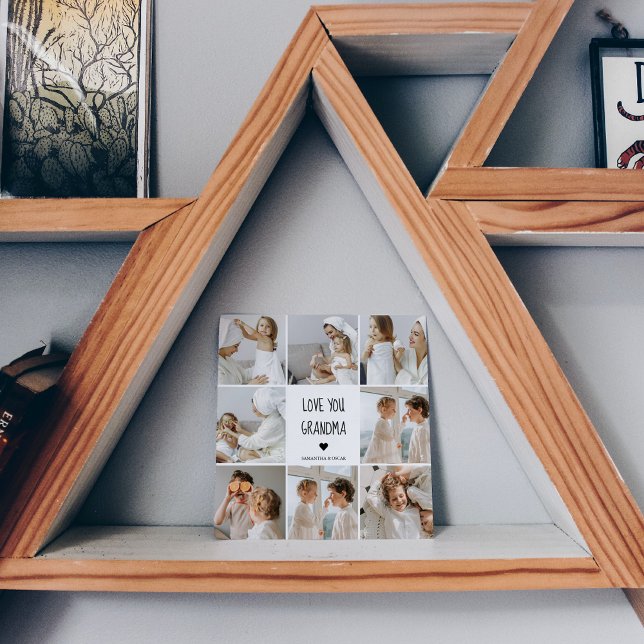 Modern Collage Photo Kärlek You Grandma Best Gift (Skapare uppladdad)