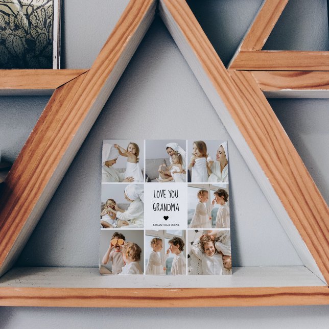 Modern Collage Photo Kärlek You Grandma Best Gift (Skapare uppladdad)