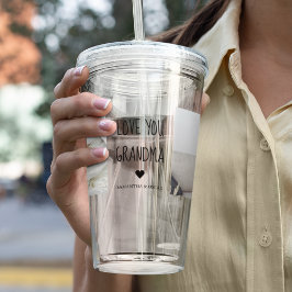 Modern Collage Photo Kärlek You Grandma Best Gift Take Away Mugg