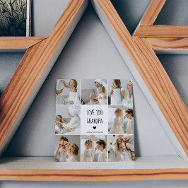 Modern Collage Photo Kärlek You Grandpa Best Gift