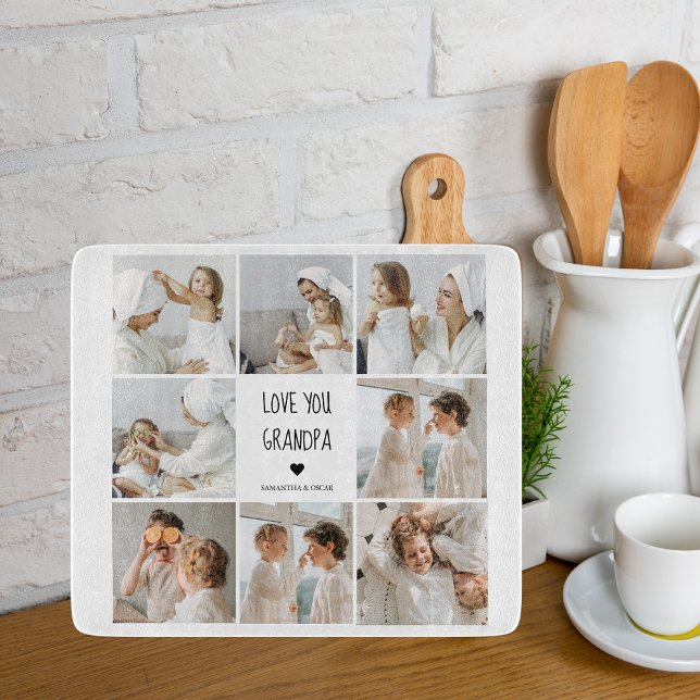 Modern Collage Photo Kärlek You Grandpa Best Gift (Skapare uppladdad)