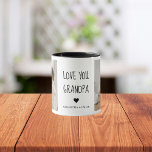 Modern Collage Photo Kärlek You Grandpa Best Gift Mugg<br><div class="desc">Modern Collage Photo Kärlek You Grandpa Best Gift</div>
