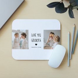 Modern Collage Photo Kärlek You Grandpa Best Gift Musmatta