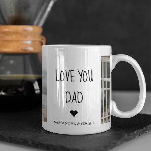 Modern Collage Photo & Kärlek You Pappa Gift Mugg