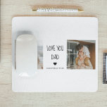 Modern Collage Photo & Kärlek You Pappa Gift Musmatta<br><div class="desc">En gåva från "Kärlek You Pappa" är en present som uttrycker kärlek och uppskattning för far. Detta kan ta sig många uttryck,  från sentimentala nyckelpersoner till praktiska frågor som han kommer att få använda och njuta av.</div>