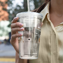 Modern Collage Photo & Kärlek You Pappa Gift Take Away Mugg